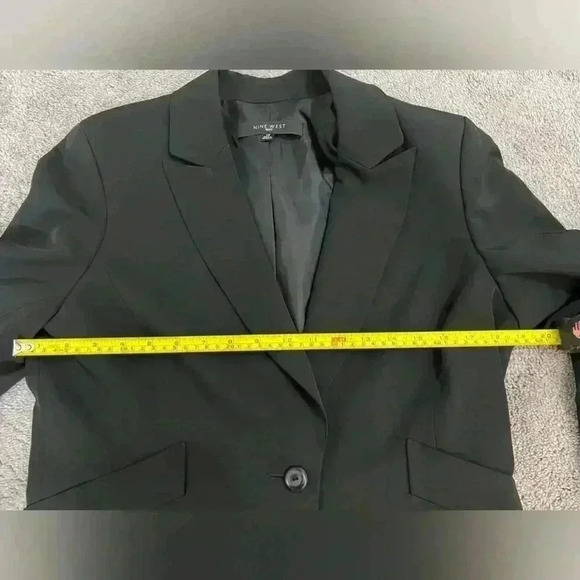 Nine West Black business blazer 3/4 sleeve size 12 - Picture 3 of 11